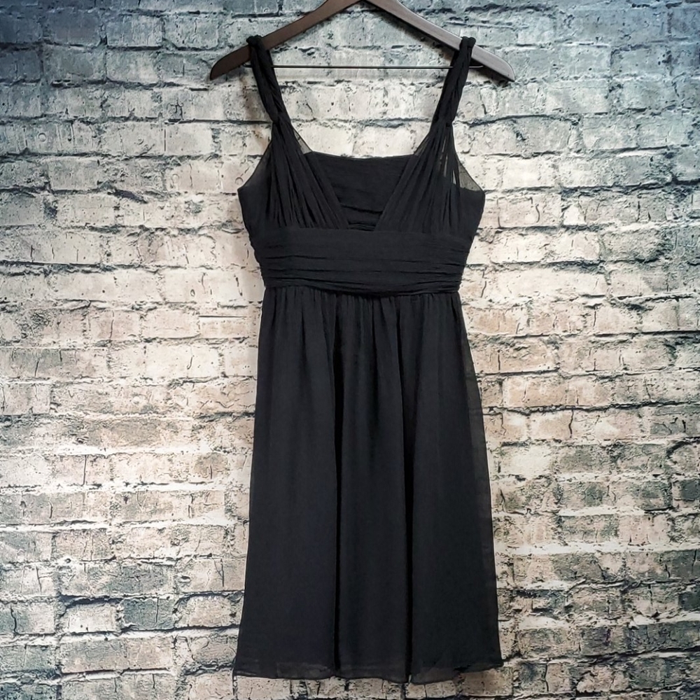 Banana Republic | Little Black Gothic Silk Dress